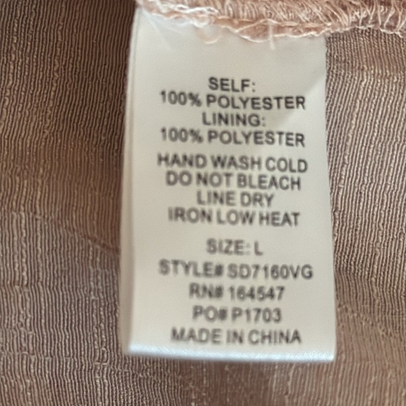 FLAWLESS‎ Bell Sleeve Tiered Ruffle Mini Dress Mauve Pink Sz L Boho Casual Party - Picture 10 of 11